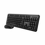 Toetsenbord en draadloze muis Trust TKM-350 Zwart QWERTY