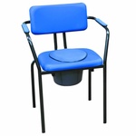 Toiletstoel Club | Blauw | Zithoogte: 50 cm | Zachte zitting | Po-stoel | WC stoel | HE320023
