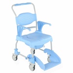 Mobiele Douche- en Toiletstoel | Douchestoel met wielen en armleuningen | Blauw | Able2 | PR45115