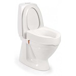 Handicare Linido toiletverhoger met armleggers en deksel (verhoogt de zithoogte met 85 125 of 165mm) 10659