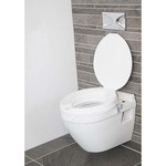 Hi-Loo toiletverhoger vast met armleuning - hoogte 5 cm