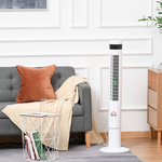 HOMCOM Torenventilator, Airconditioner met 4 Modi, 3 Snelheden, Timer, Kunststof