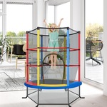 Trampoline voor Kinderen Kleuter Trampoline met Veilige Bescherming Net en Spring Pad Binnen en Buiten Recreatieve Trampoline