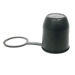 ProPlus trekhaakdop met ring rubber 7 cm zwart in blister