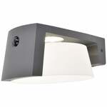 Lutec MOON 6906001118 Wandlamp op zonne-energie met bewegingsmelder LED LED 9.50 W Antraciet