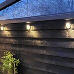 4x Solar LED Wandlamp Tropo 3000K warm wit met bewegingssensor