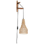 Solar led wandlamp cube met filament led lamp