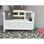 Pinokkio 2-zits houten koffer tuinbank wit