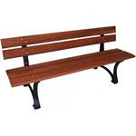 Granny 2-zits houten tuinbank grijs