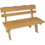 2-zits houten tuinbank gelakt 115 cm