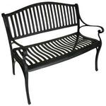 2-zits metalen tuinbank antraciet 119 cm