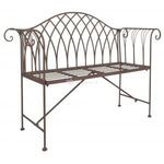 Miami 4-zits metalen schommel tuinbank grijs-creme