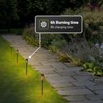 MaxxGarden Led tuinfakkel set - solar tuinverlichting - 12 stuks
