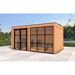 Tuinkamer Curacao 600x300 cm - incl. isolatie en binnenvloer - Van Kooten