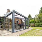 Aluminium Tuinkamer Polycarbonaatdak 500x250 cm
