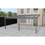 Aluminium aanbouwveranda Velvetline 600x250 cm - Glasdak