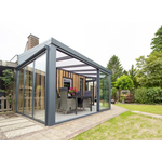 Aluminium Tuinkamer Polycarbonaatdak 600x250 cm
