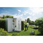 Metalen Tuinkast 150 LARGE - donkergrijs - 156x155x184 cm