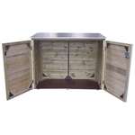 Hardhouten tuinkast Montevideo 145x65x185 cm