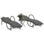 Schommelbank 109x62x40 cm poly rattan zwart