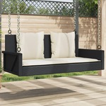 Ligstoelen 2 st met tafel poly rattan beige