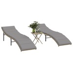 Schommelbank 119x56x48 cm poly rattan bruin