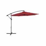 Tuinparasol met aluminium paal 460x270 cm zandkleurig