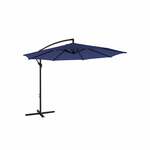 Zweefparasol met houten paal 400x300 cm zwart