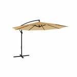 Opvouwbare parasol zonder standaard, Grijs / 2,7 M