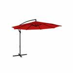 Tuinparasol met houten paal 300 cm bordeauxrood