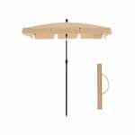 Tuinparasol met houten paal 300 cm terracotta