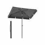 Parasol met slinger zonder standaard, Grijs / 3,3 m