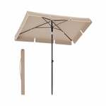 Opvouwbare parasol voor balkon, Grijs / 200 X 125 cm
