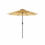 Tuinparasol met houten paal 200x300 cm taupe