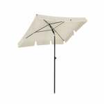 Tuinparasol met houten paal 150x200 cm taupe