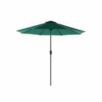 Zweefparasol met paal en LED-verlichting 300 cm zwart