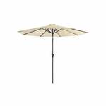 Zweefparasol met paal en LED-verlichting 300 cm terracottakleur