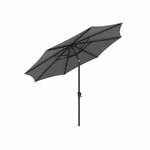 Houten parasol - Strandparasol - Tuinparasol - Balkonparasol - Grijs - 3m x 2,5m