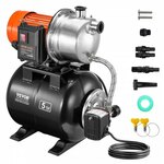 VEVOR 750W tuinpomp irrigatiepomp zwembadpomp ondiepe putpomp 3700L/h