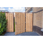 Tuinpoort op poortframe grenen verstelbaar incl. dag- en nachtslot 100x180cm
