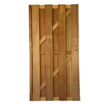 Zwart Houten Tuinpoort Rustik 100 x 138 CM
