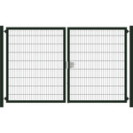 Tuinpoort dubbelstaafmatten vuurverzinkt 123cm hoog en 100cm breed