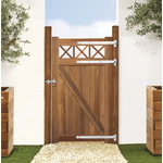 Tuinpoort dubbelstaafmatten vuurverzinkt 103cm hoog en 100cm breed