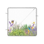 Tuinpoort dubbelstaafmatten gepoedercoat 203cm hoog en 150cm breed