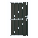 Tuinpoort dubbelstaafmatten gepoedercoat 203cm hoog en 250cm breed
