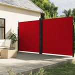 VidaXL Tuinscherm uittrekbaar 140x300 cm rood