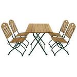 Steyr houten tuinset - Robina hout Gegalvaniseerd platstaal - Bruin