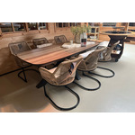 Tuinset Vivant - tafel en 6 swingstoelen- - Aluminium- Sens-Line