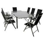 Tuinset 5-delig Bad Tolz 110 x 70 cm - grijs frame