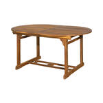 Artistiq Uitschuifbare Ovale Tuintafel Larissa 150 - 200 x 100cm, Acaciahout - Bruin - Ovaal